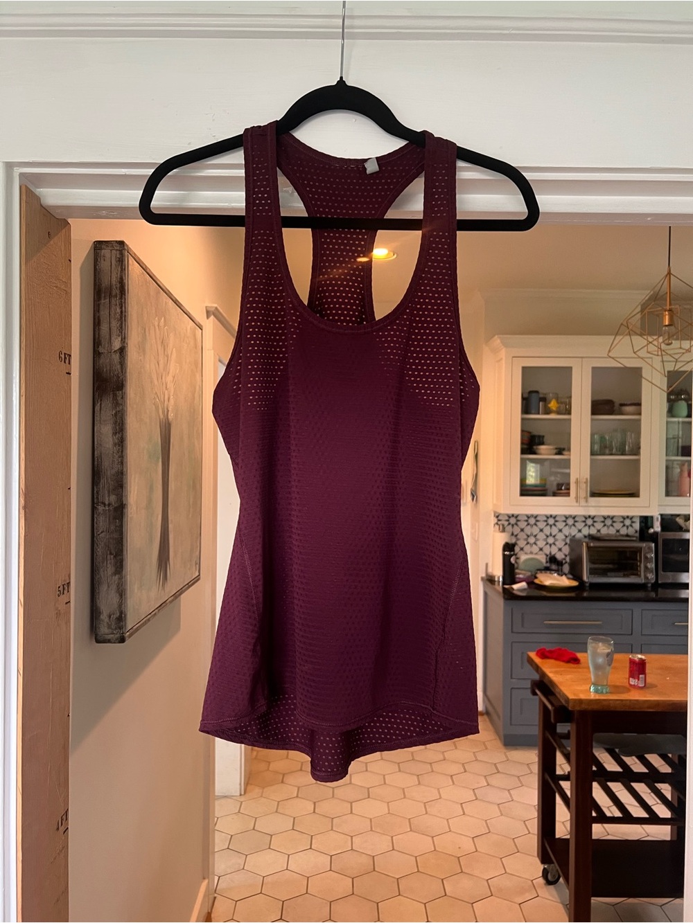 Athleta Maroon Performance Racerback Tank
